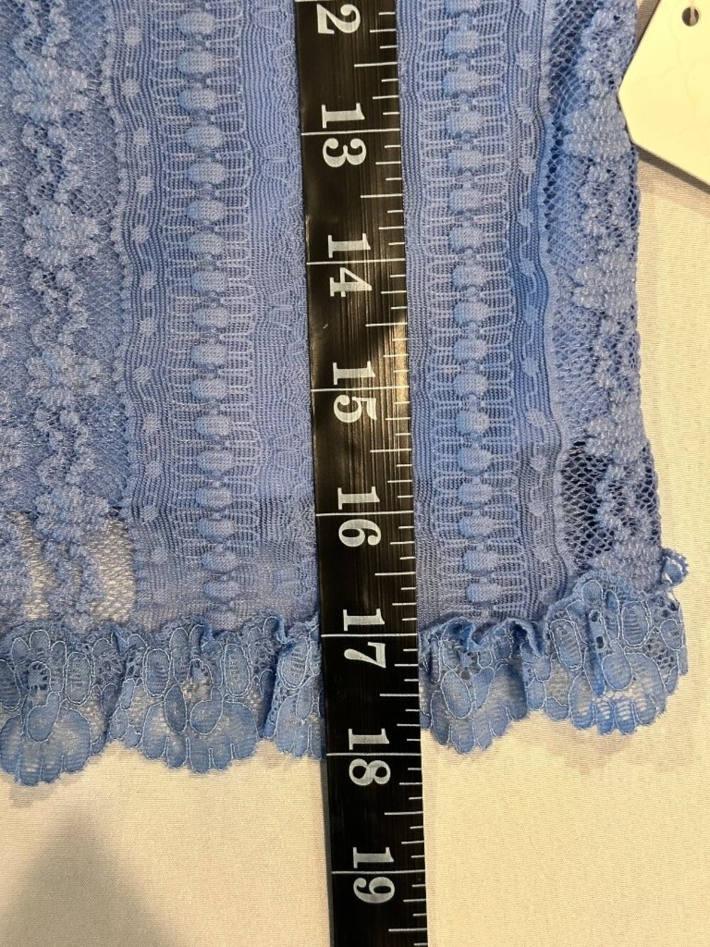 Altar'd State NWT Crocheted Lace Women’s XS Crop Periwinkle Blue Boho - Picture 6 of 9